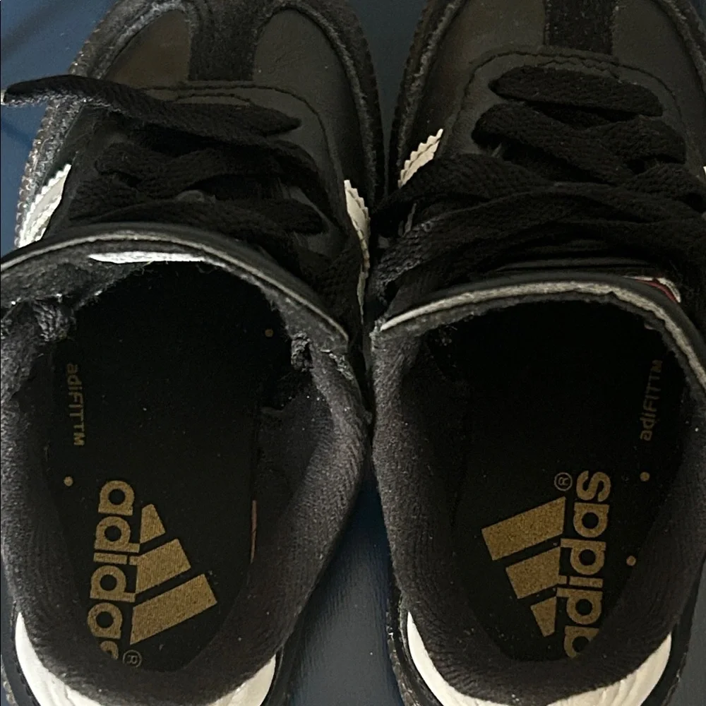 Adidas Kids Samba Black and White Athletic Play Time Sneakers - Picture 6 of 8